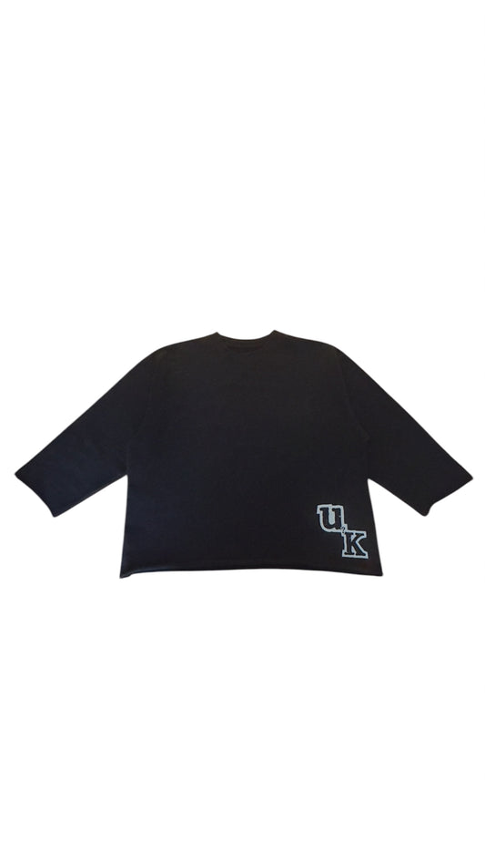 Black Cropped UK sweatshirt